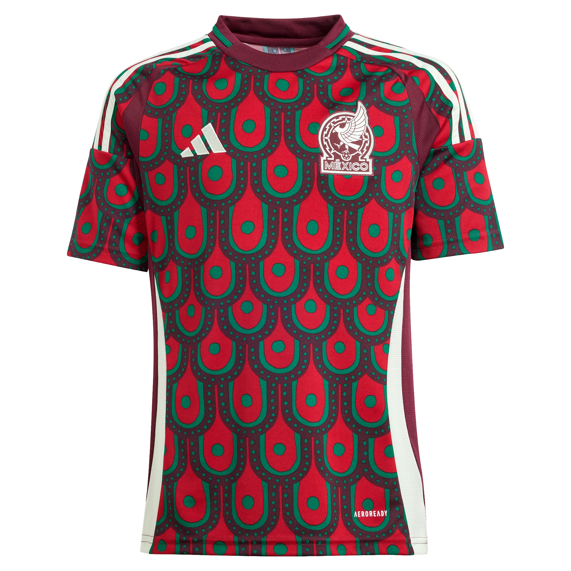 mexico national team adidas youth 2024 home replica jersey – burgundy Collection – England Football Jerseys and Shirts