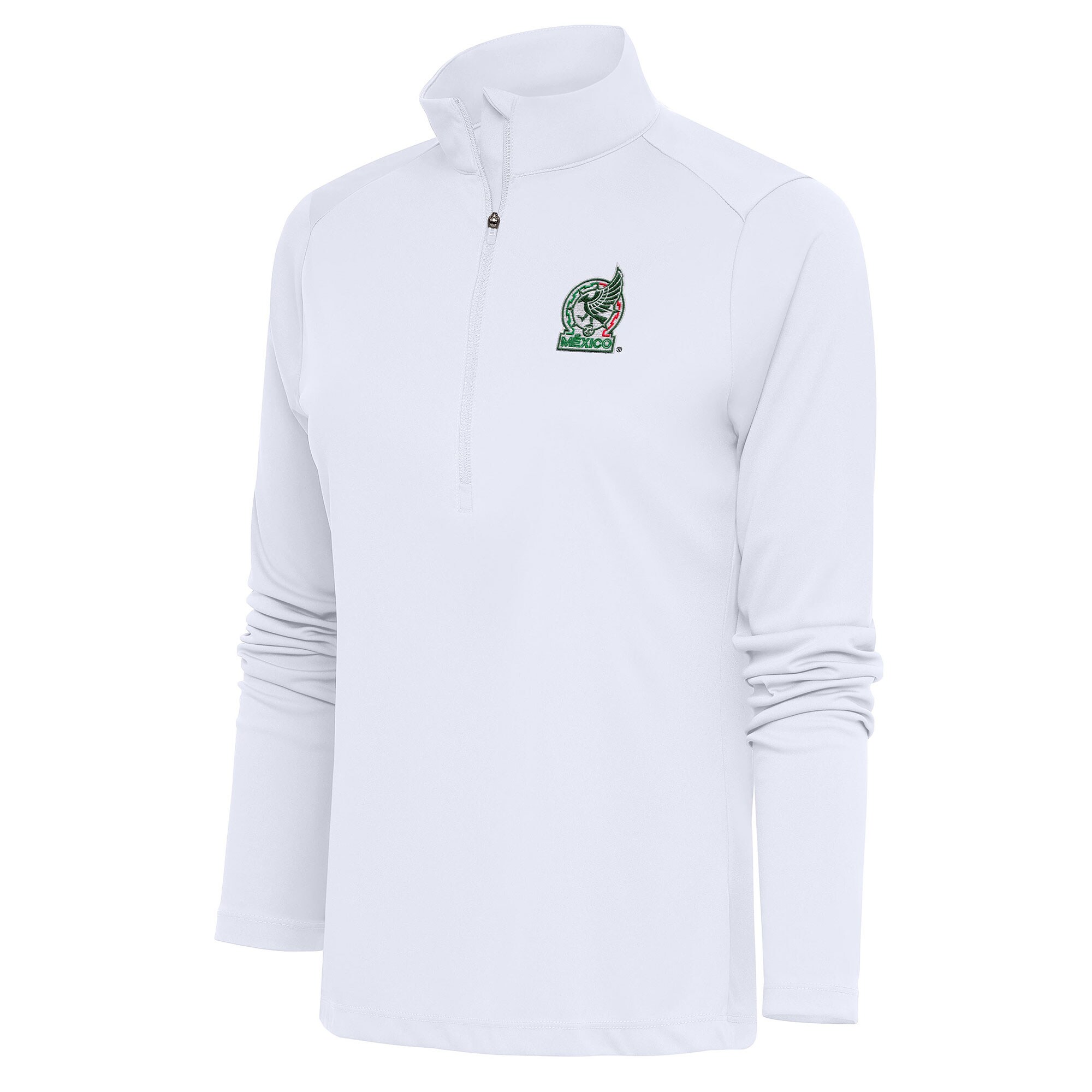 mexico national team antigua women8217s statement half-zip pullover top – white Collection – England Football Jerseys and Shirts