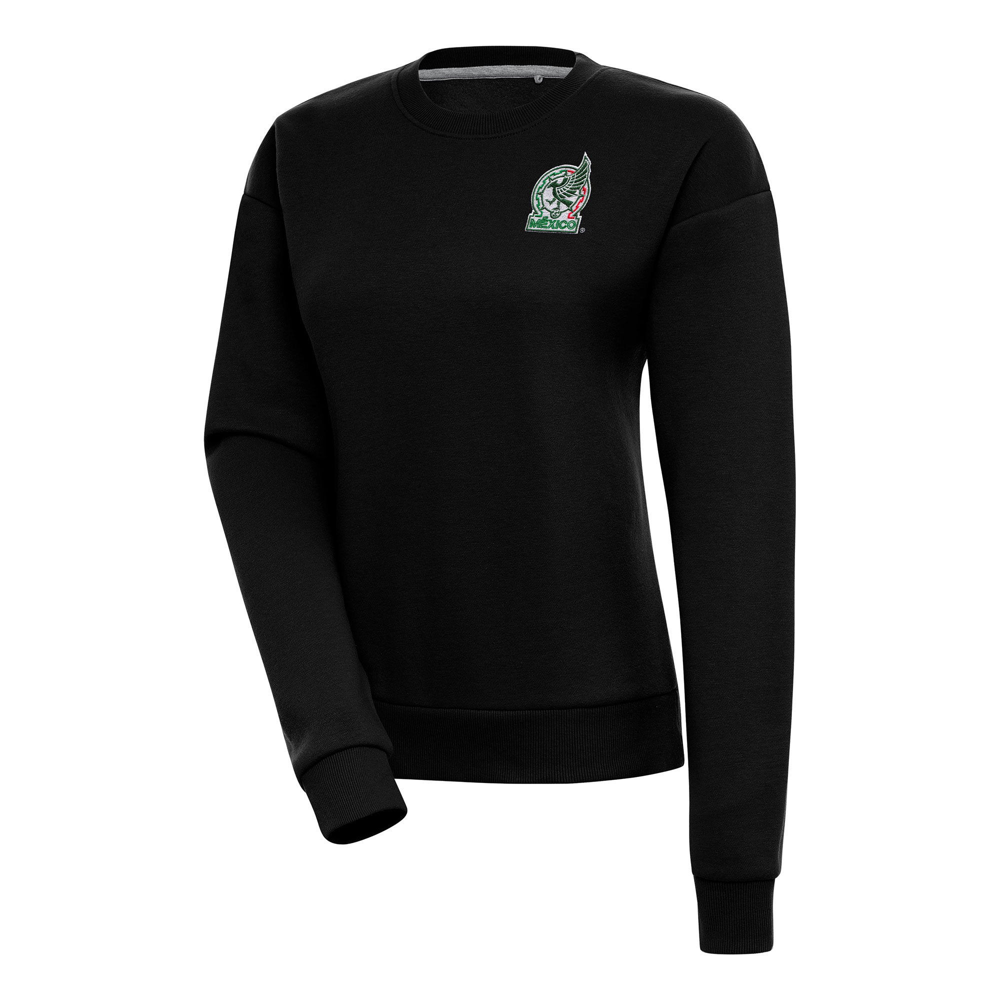 mexico national team antigua women8217s takeover crewneck pullover sweatshirt – black Collection – England Football Jerseys and Shirts