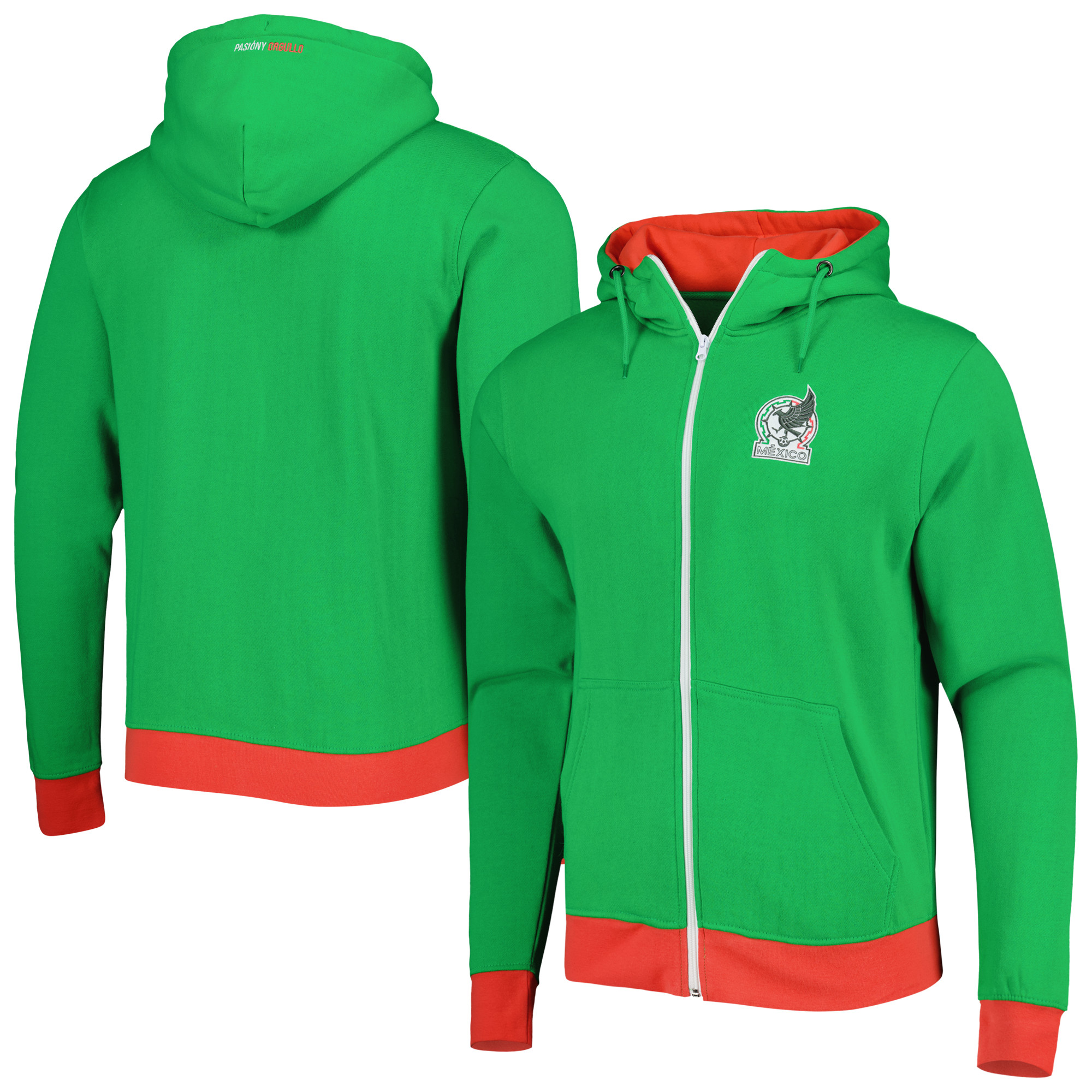 mexico national team crest full-zip hoodie – green Collection – England Football Jerseys and Shirts