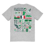 mexico national team vive la fete women8217s impressions artwork t-shirt – heather gray Collection – England Football Jerseys and Shirts
