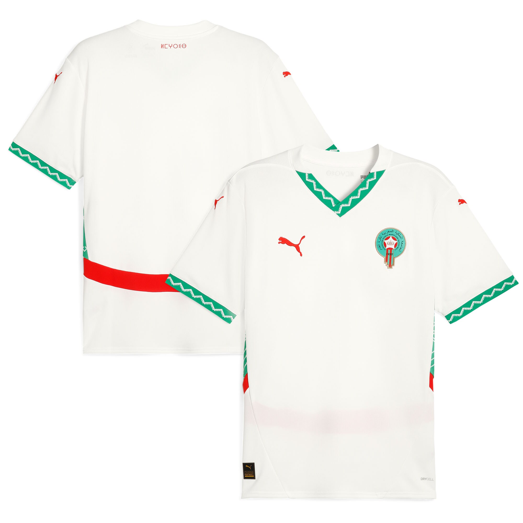 morocco national team puma 2025 away replica jersey – white Collection – England Football Jerseys and Shirts