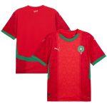 morocco national team puma 2025 home replica jersey – red Collection – England Football Jerseys and Shirts