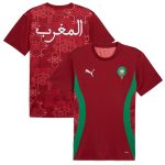 morocco national team puma 2025 pre-match jersey – red Collection – England Football Jerseys and Shirts