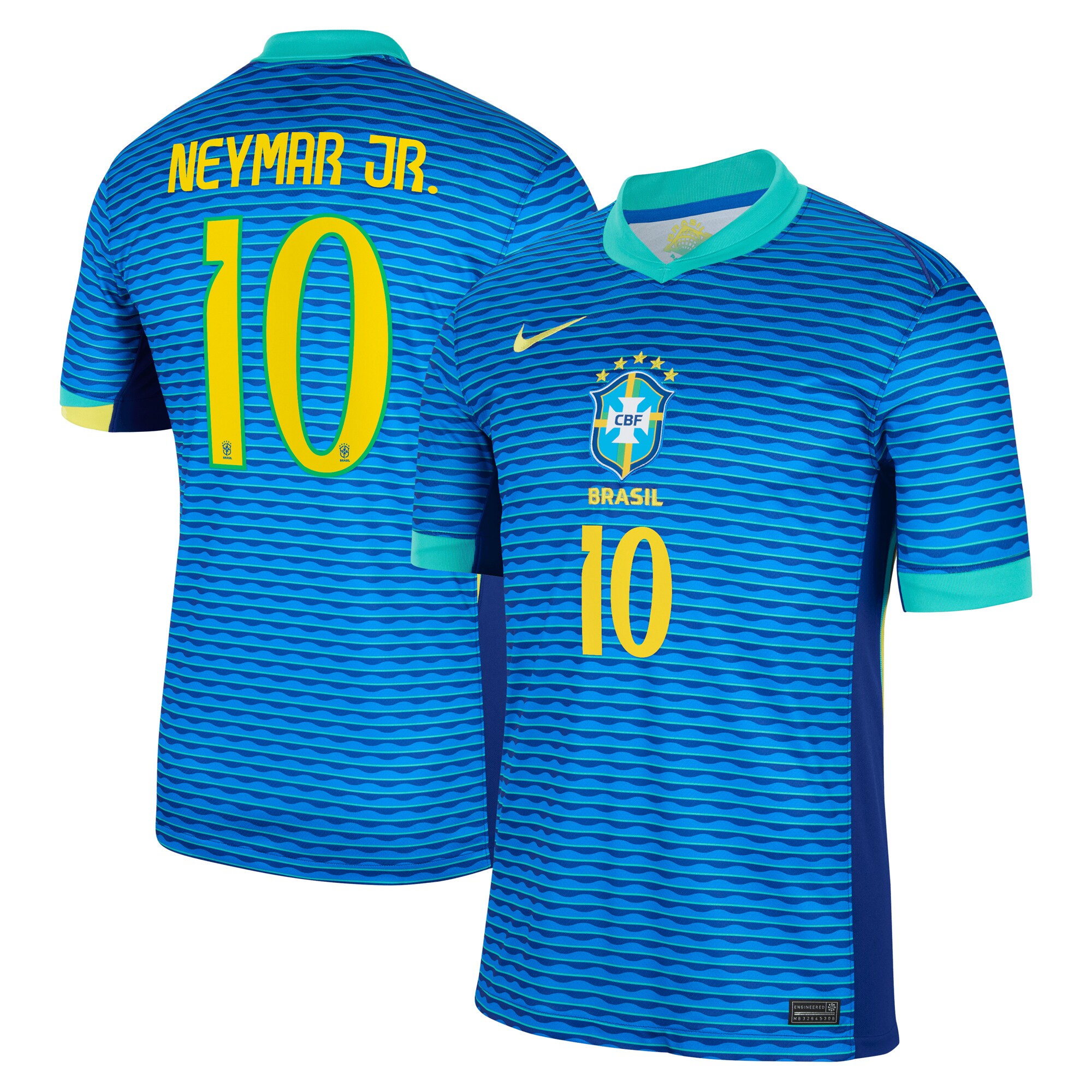 neymar jr. brazil national team nike 2024 away stadium replica player jersey – blue Collection – England Football Jerseys and Shirts