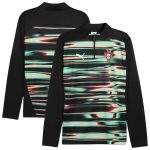 portugal national team puma 2025 pre-match quarter-zip top – black Collection – England Football Jerseys and Shirts