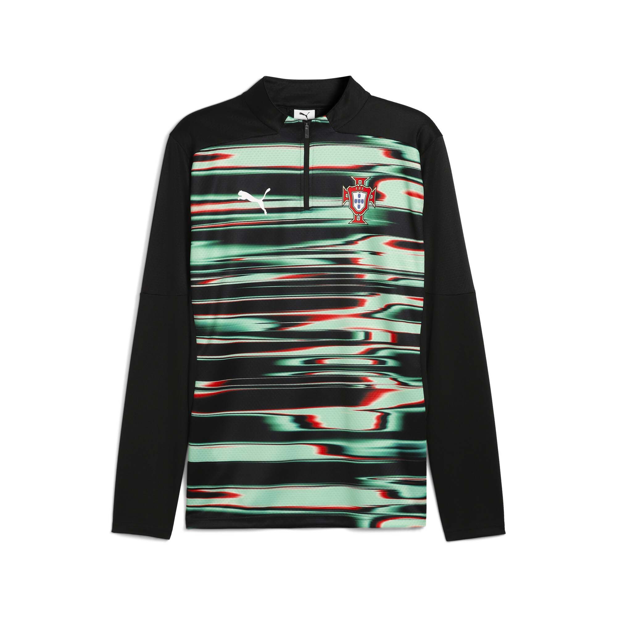 portugal national team puma 2025 pre-match quarter-zip top – black Collection – England Football Jerseys and Shirts