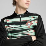 portugal national team puma 2025 pre-match quarter-zip top – black Collection – England Football Jerseys and Shirts
