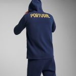 portugal national team puma casuals full-zip hoodie – navy Collection – England Football Jerseys and Shirts