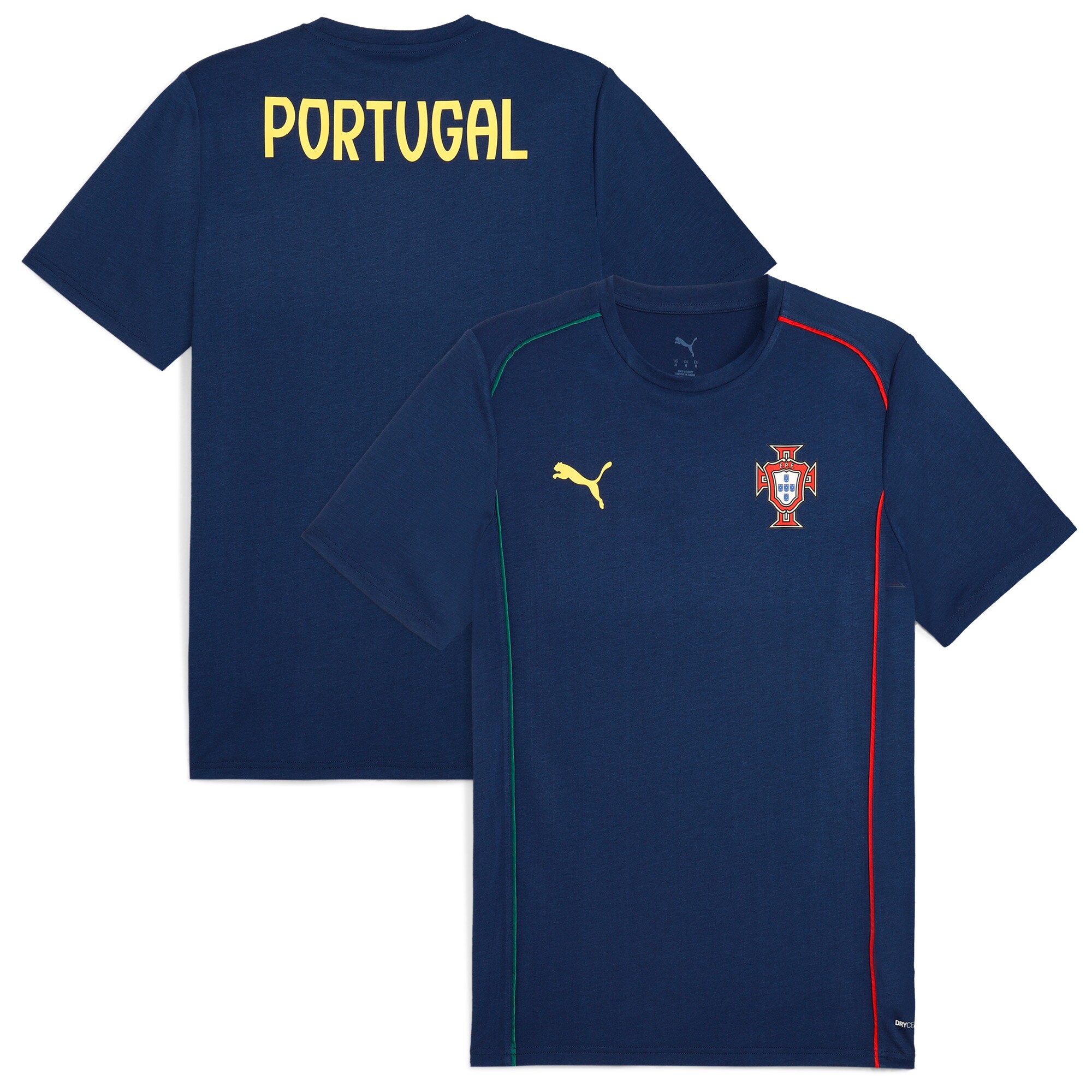 portugal national team puma casuals t-shirt – navy Collection – England Football Jerseys and Shirts