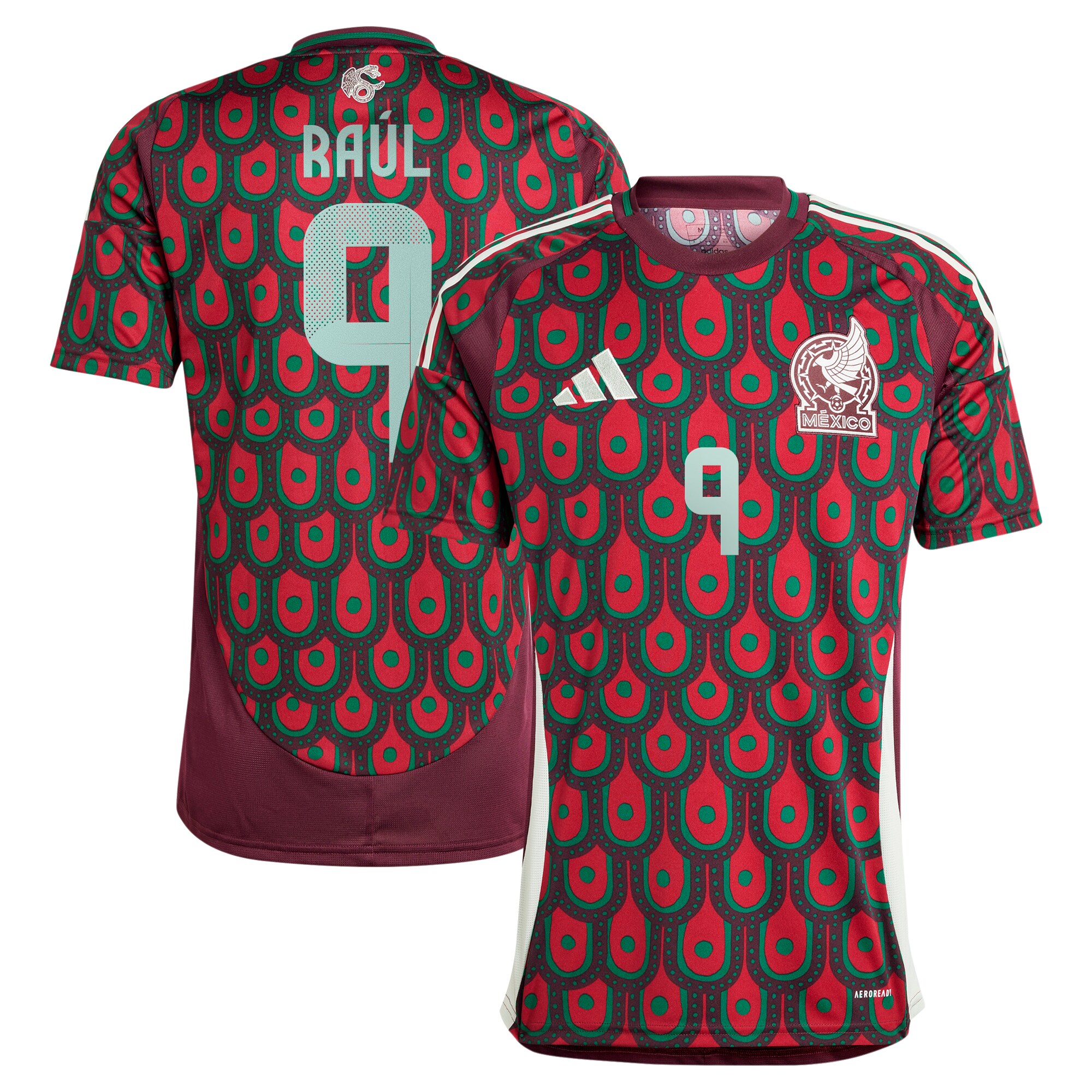 raul jimenez mexico national team adidas 2024 home replica player jersey – burgundy Collection – England Football Jerseys and Shirts