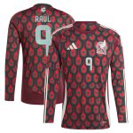 raul jimenez mexico national team adidas 2024 home replica player long sleeve jersey – burgundy Collection – England Football Jerseys and Shirts