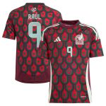 raul jimenez mexico national team adidas youth 2024 home replica player jersey – burgundy Collection – England Football Jerseys and Shirts