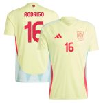 rodrigo spain national team adidas 2024 away replica jersey – yellow Collection – England Football Jerseys and Shirts