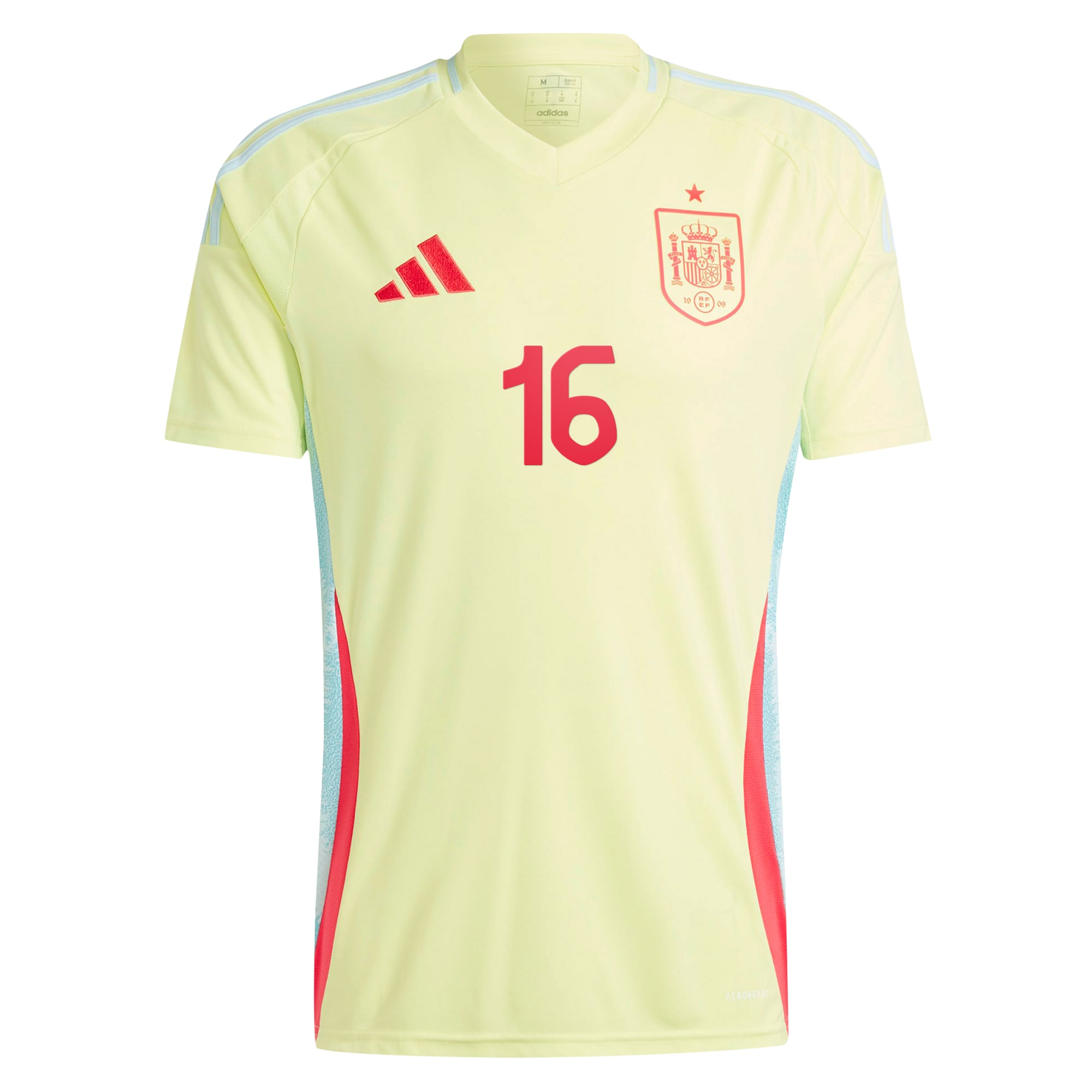 rodrigo spain national team adidas 2024 away replica jersey – yellow Collection – England Football Jerseys and Shirts