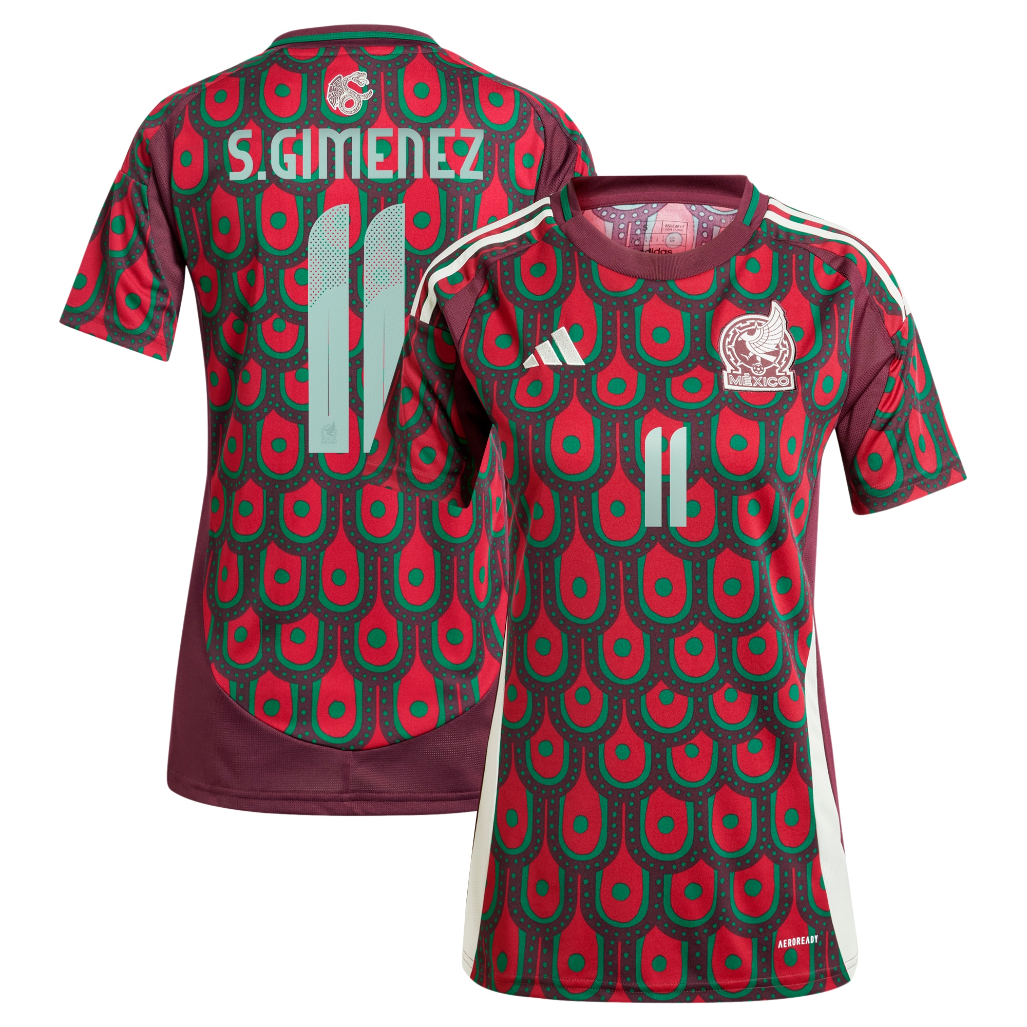 santiago giménez mexico national team adidas women8217s 2024 home replica player jersey – burgundy Collection – England Football Jerseys and Shirts