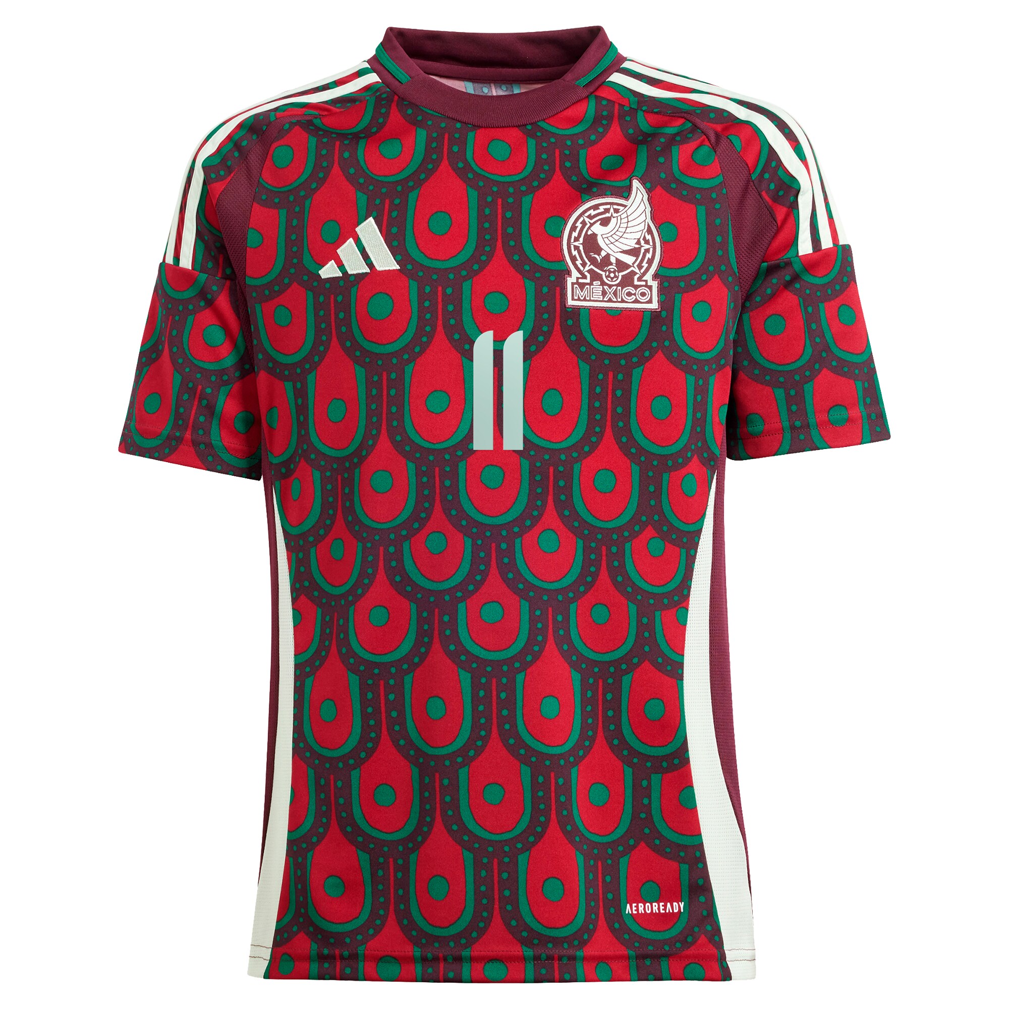 santiago giménez mexico national team adidas youth 2024 home replica player jersey – burgundy Collection – England Football Jerseys and Shirts