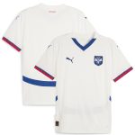 serbia national team puma 2024 away replica jersey – white Collection – England Football Jerseys and Shirts