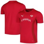 serbia national team puma 2024 pre-match jersey – red Collection – England Football Jerseys and Shirts