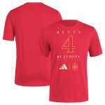 spain national team adidas 2024 european champions t-shirt – red Collection – England Football Jerseys and Shirts