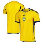 sweden national team adidas 202223 home replica jersey – yellow Collection – England Football Jerseys and Shirts