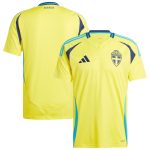 sweden national team adidas 2024 home replica jersey – yellow Collection – England Football Jerseys and Shirts