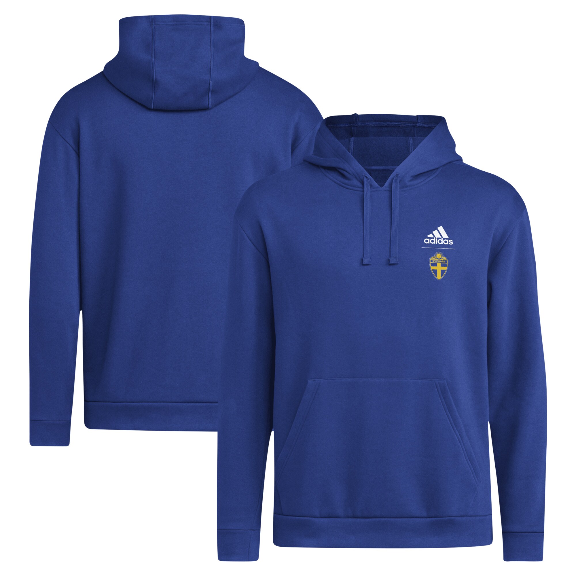 sweden national team adidas crest pullover hoodie – blue Collection – England Football Jerseys and Shirts