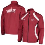 switzerland national team puma 2024 pre-match full-zip hoodie jacket – red Collection – England Football Jerseys and Shirts