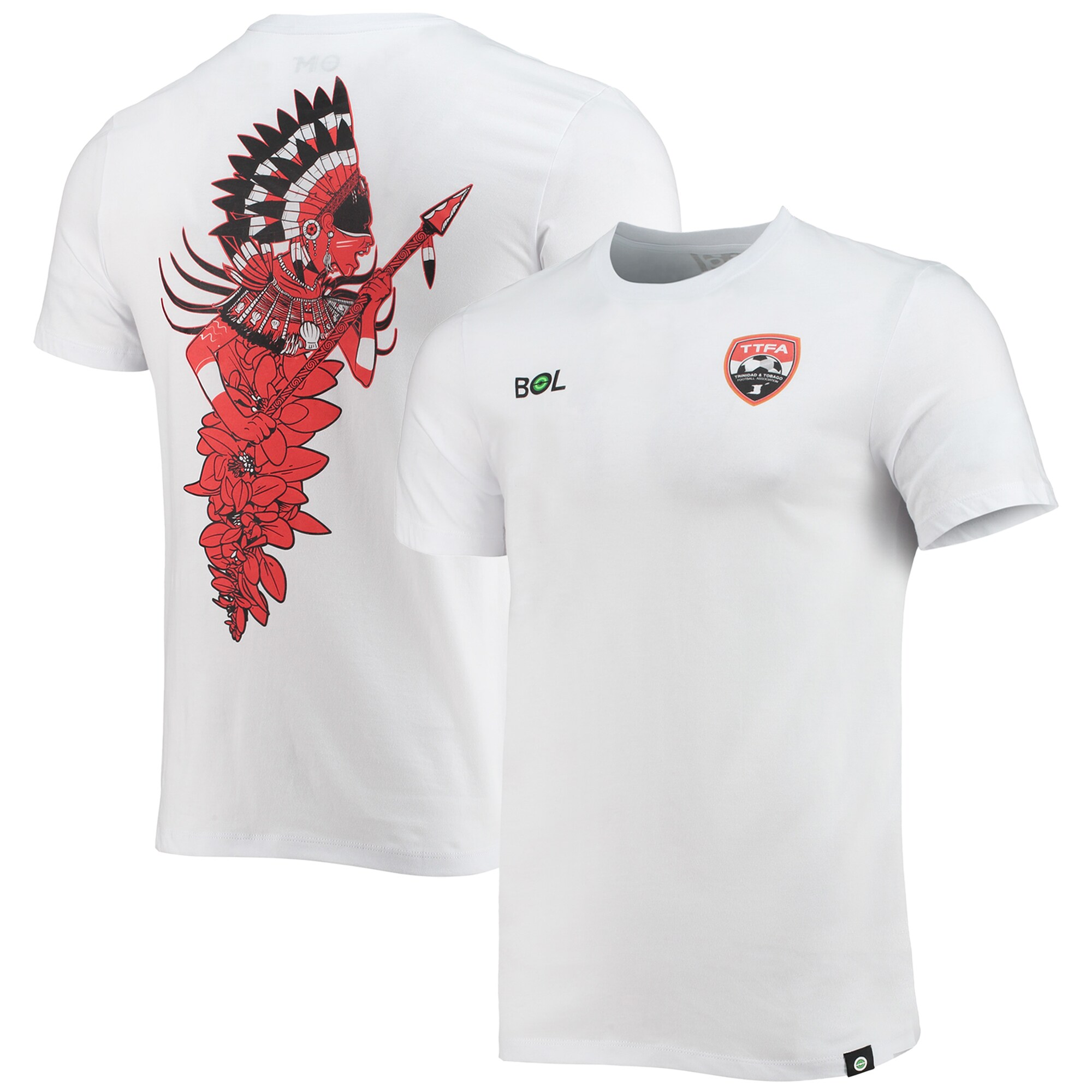 trinidad and tobago national team trinbagonian warrior t-shirt – white Collection – England Football Jerseys and Shirts