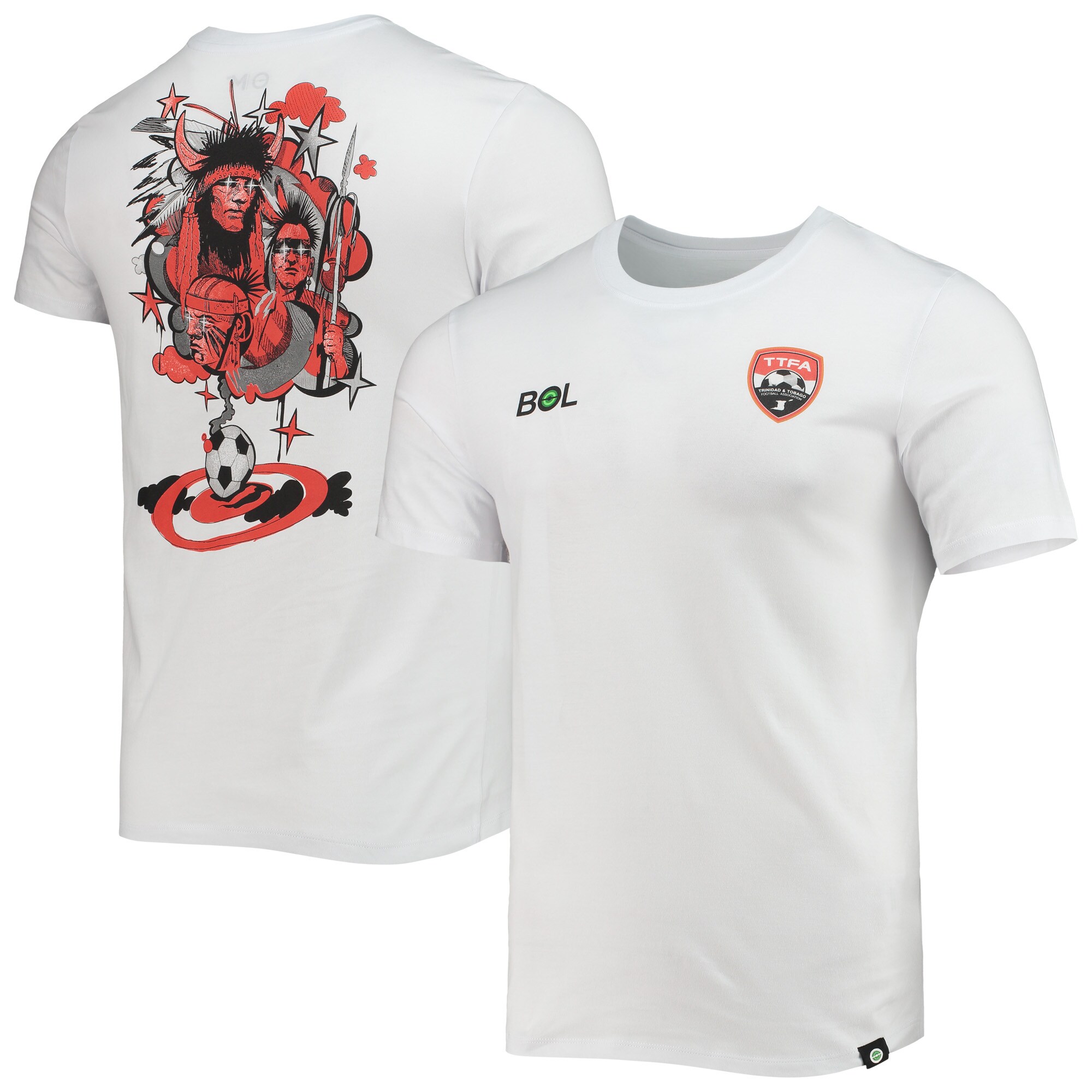 trinidad and tobago national team warrior star t-shirt – white Collection – England Football Jerseys and Shirts