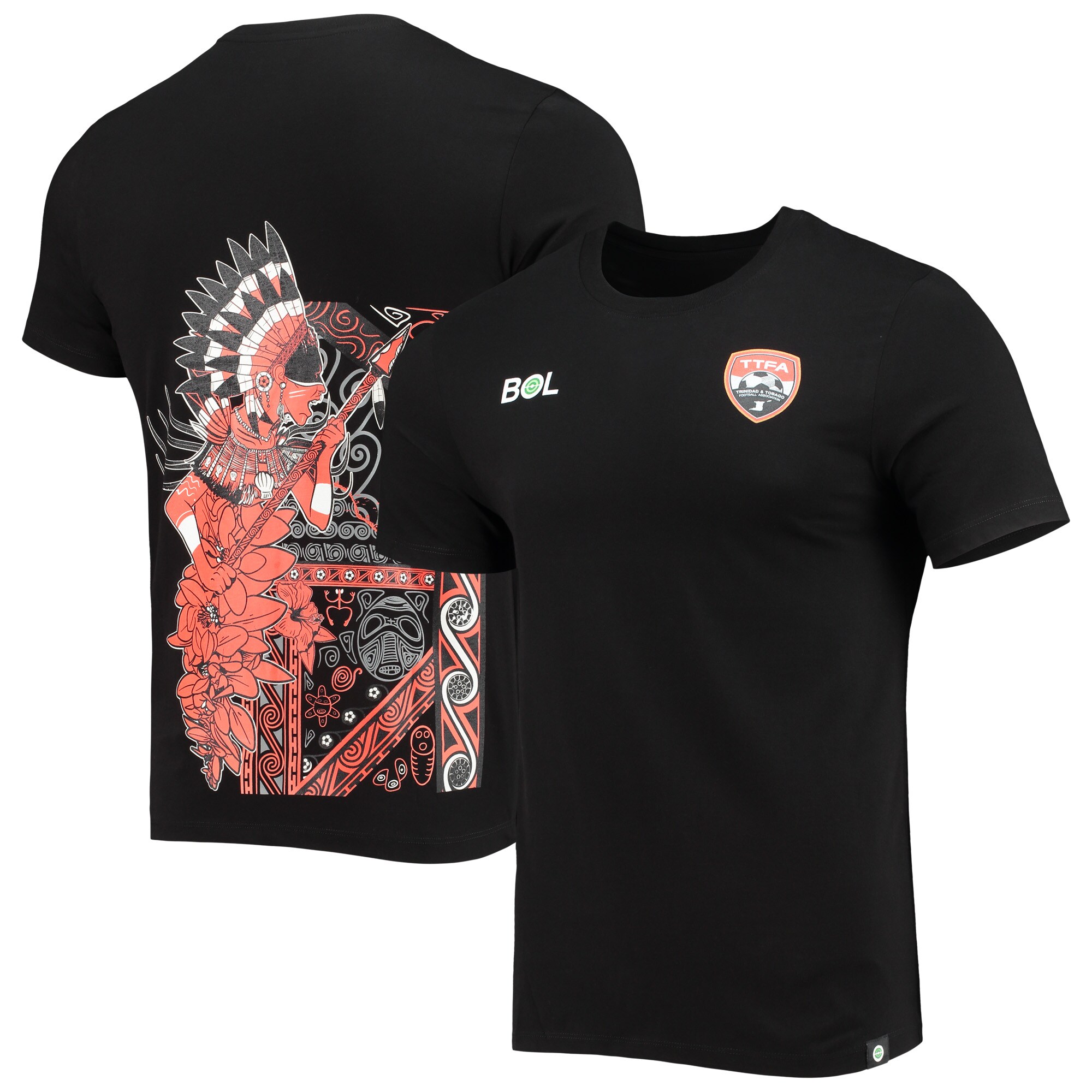trinidad and tobago national team warrior tribal t-shirt – black Collection – England Football Jerseys and Shirts